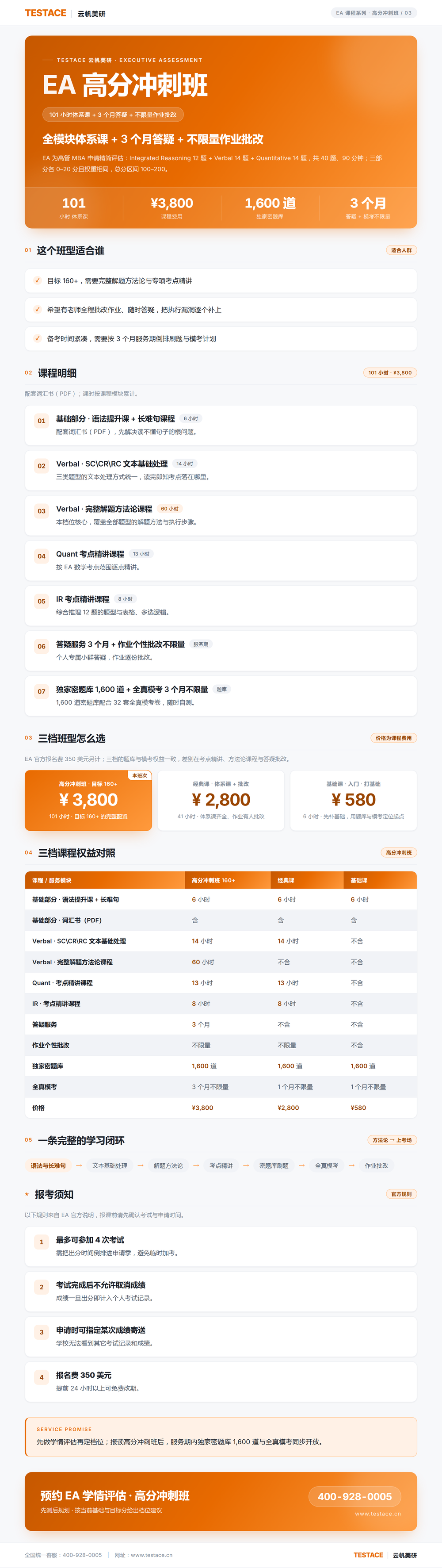 EA-高分冲刺班-课程介绍-网站风格